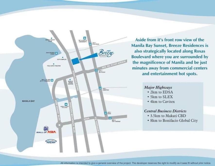 Breeze Residences - 1Br Unit With Balcony -Top Floor Manila Exterior foto